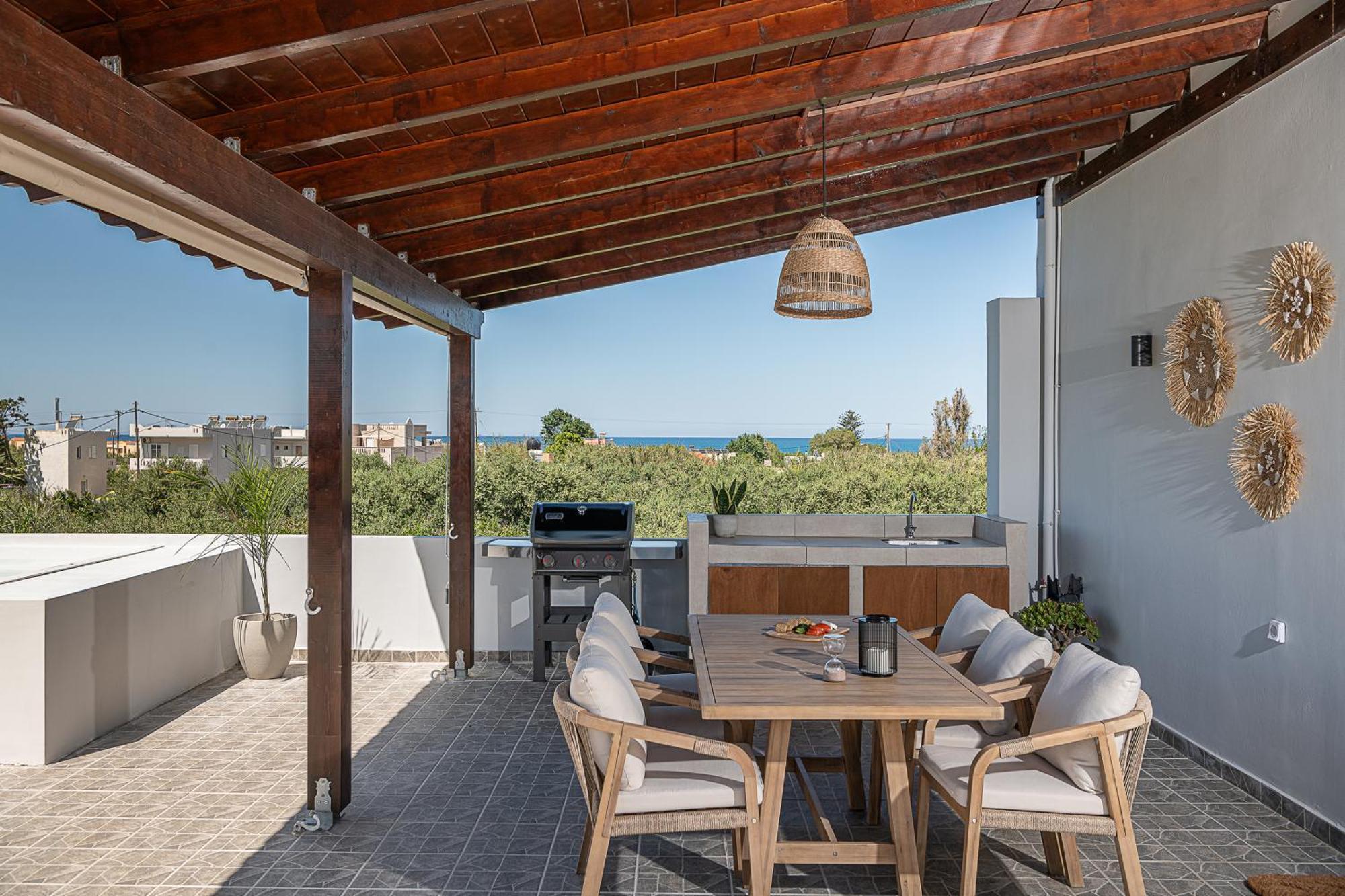 Sol Luxury Apartment - Close To The Beach With A Private Mini Pool La Canea Esterno foto